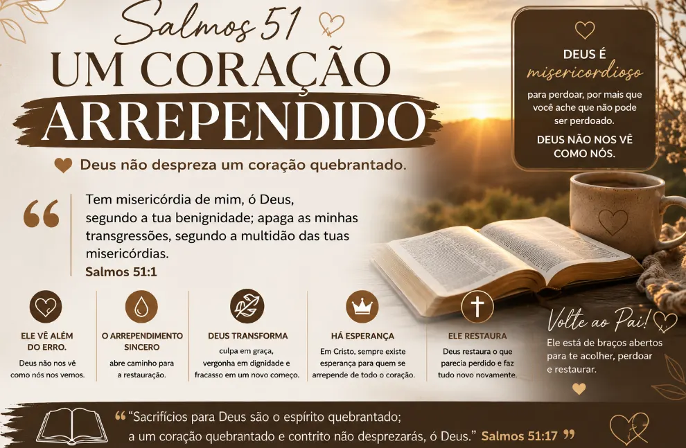 Após o erro, existe esperança – Uma reflexão em Salmos 51