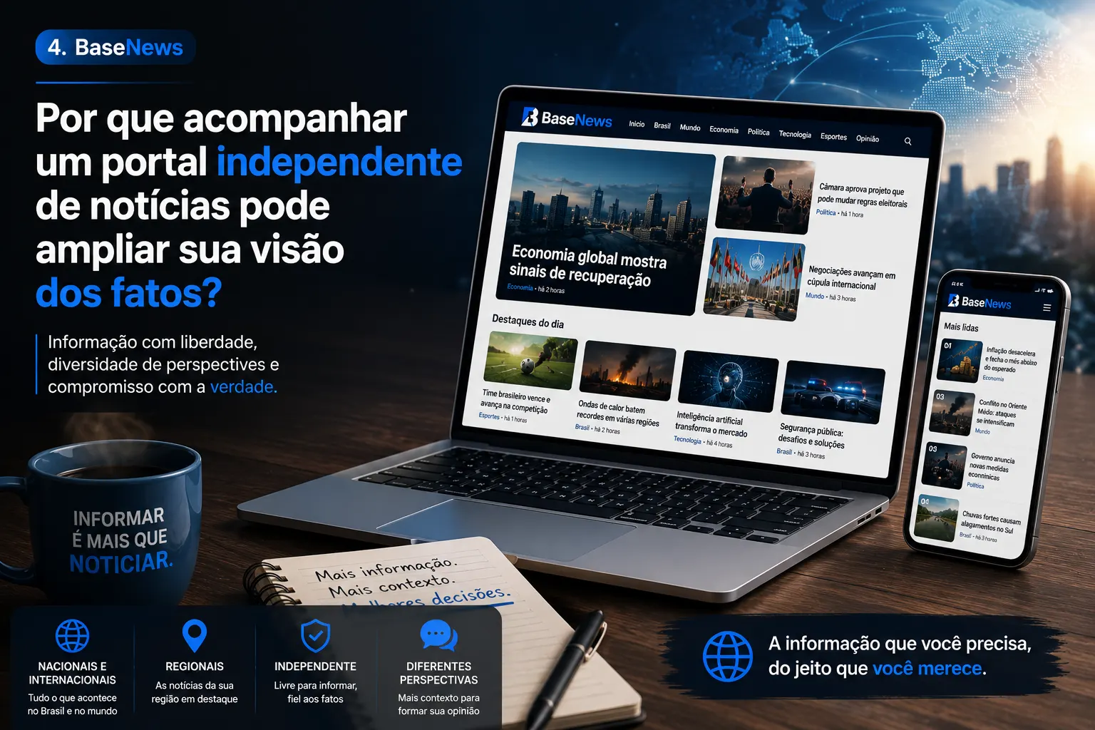 Por que acompanhar um portal independente de notícias pode ampliar sua visão dos fatos?