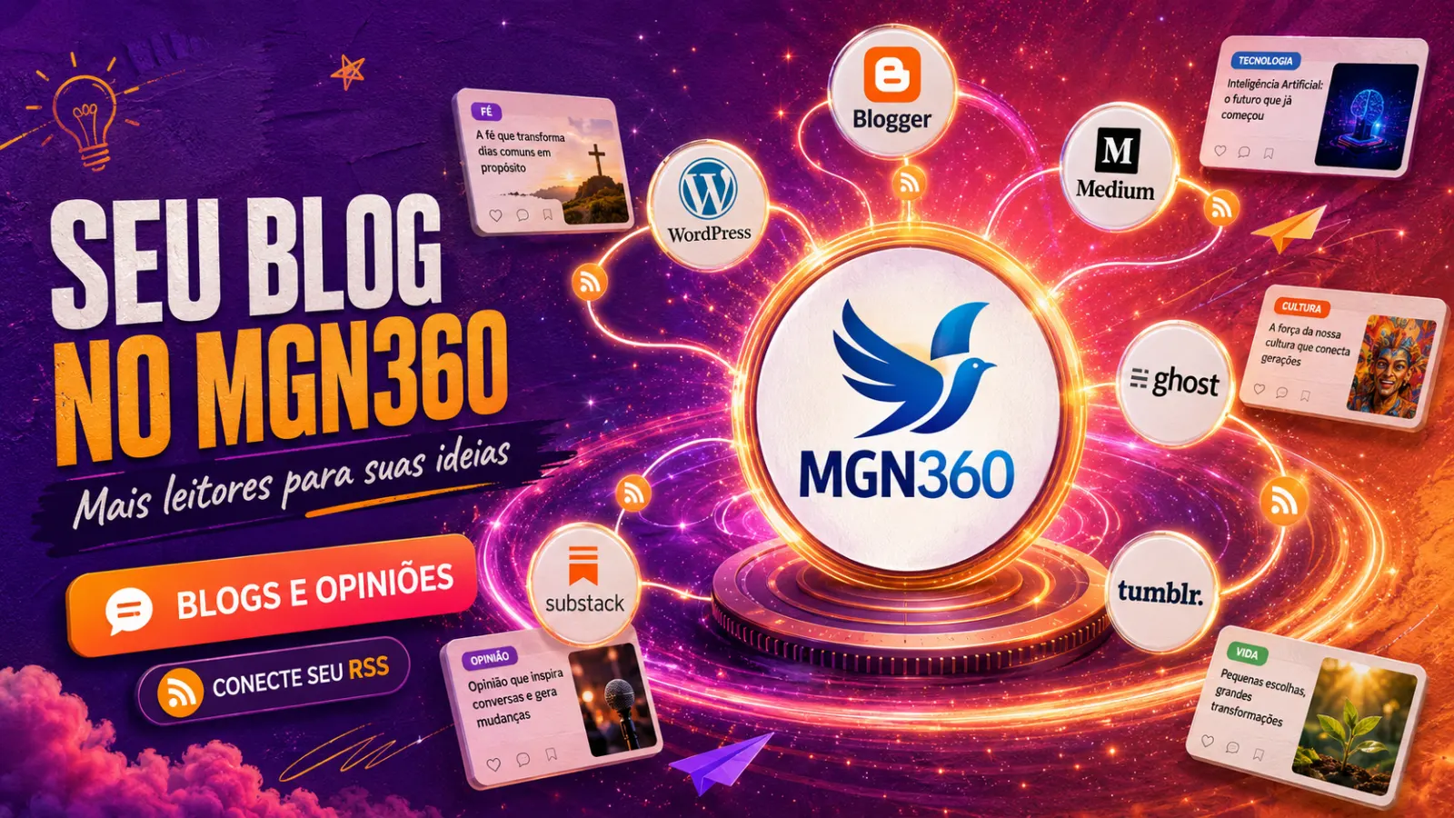Seu blog merece ser encontrado: MGN360 abre espaço para autores e produtores de conteúdo