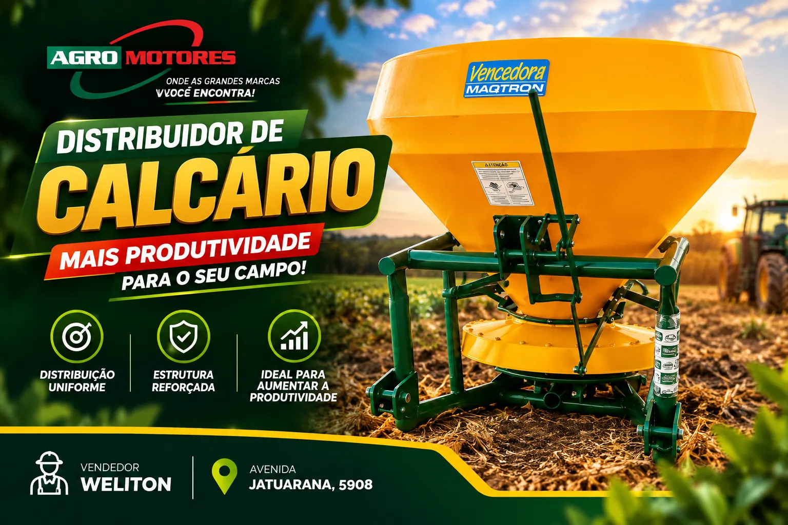 Distribuidor de Calcário – Agro Motores