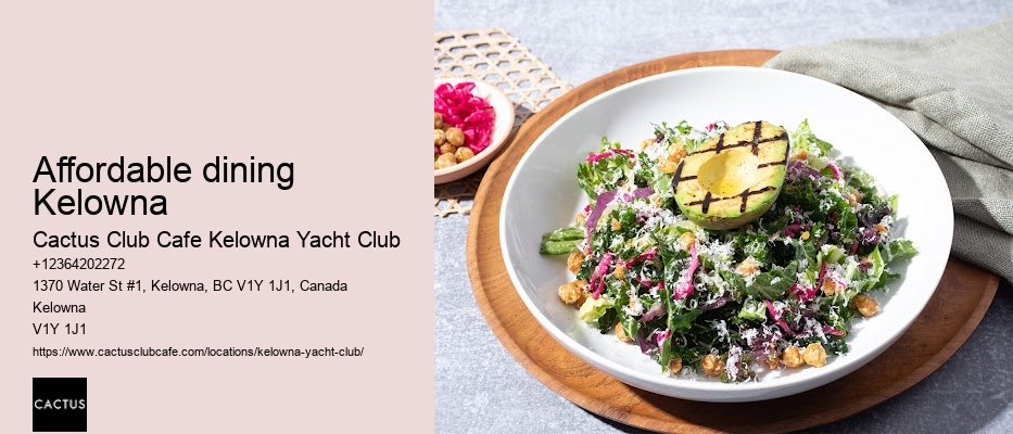 Cactus Club Cafe menu