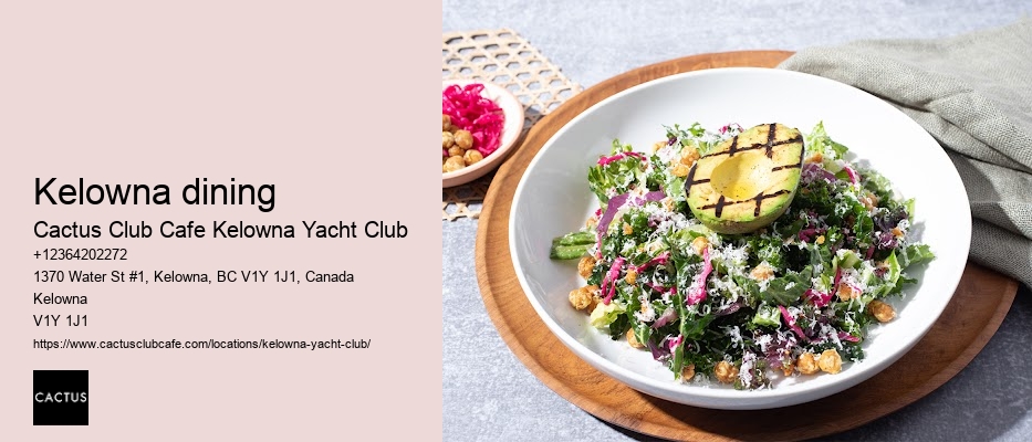 Indulge in Kelowna's gourmet offerings