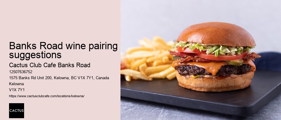Cactus Club Cafe Banks Road gluten-conscious menu