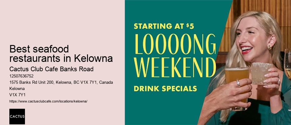 Kelowna restaurant for special occasions