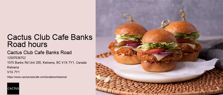 Kelowna restaurant with handcrafted cocktails