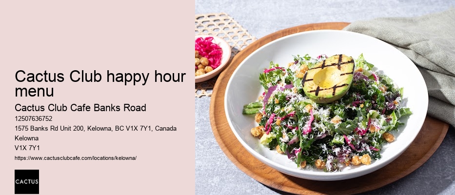 Kelowna restaurant with communal dining options