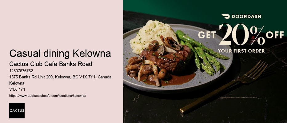 Kelowna restaurant with extensive beer selection
