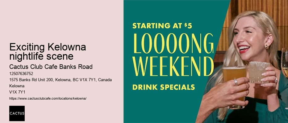 Upscale fine dining in Kelowna