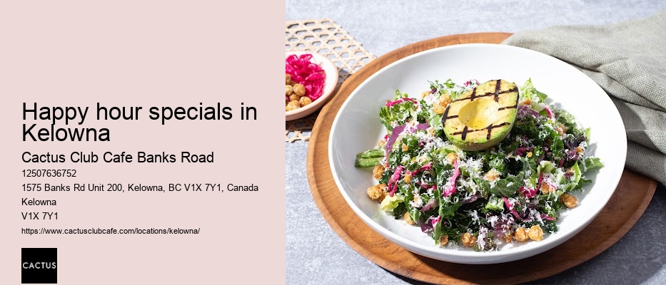 Vegetarian-friendly dining in Kelowna