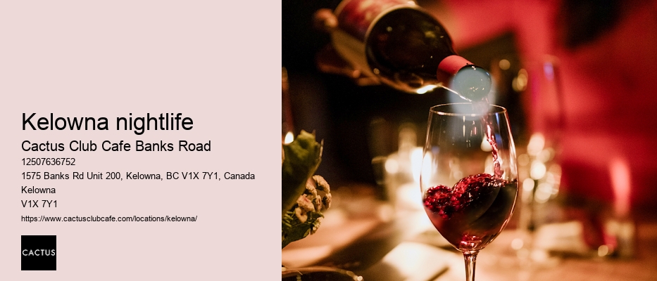 Kelowna restaurant with happy hour drinks
