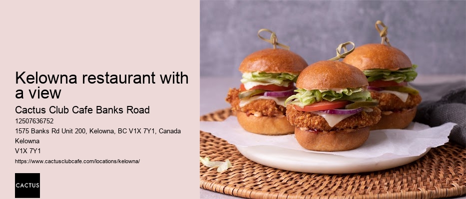 Kelowna restaurant with upscale bar