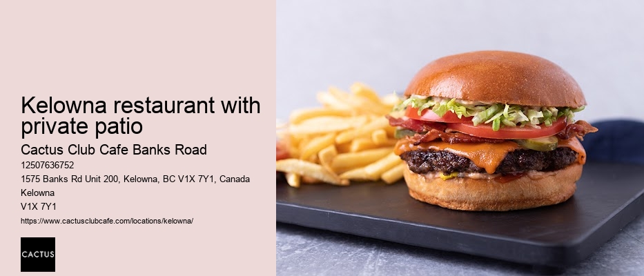 Kelowna restaurant with sommelier services