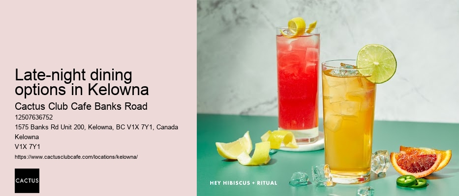 Cactus Club Cafe Banks Road hours