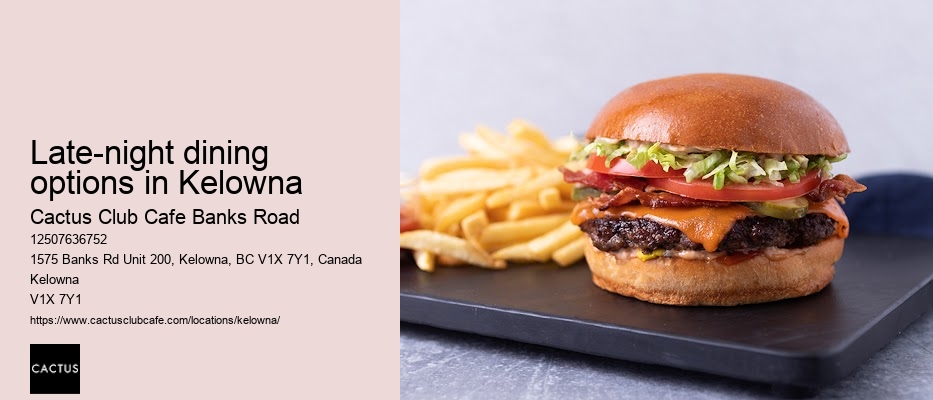 Unique dining experiences Kelowna
