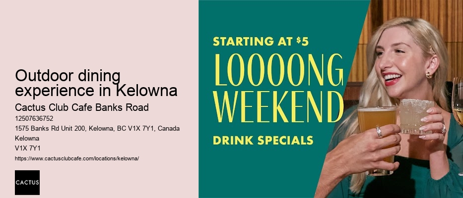 Signature cocktails in Kelowna