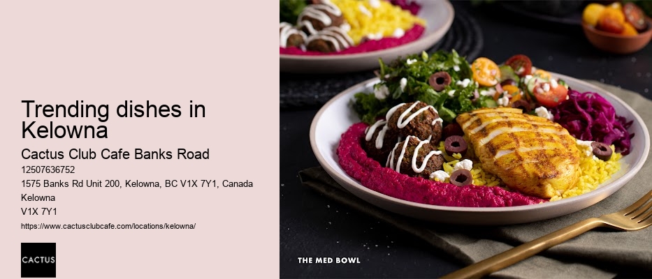 Kelowna restaurant with weekday specials