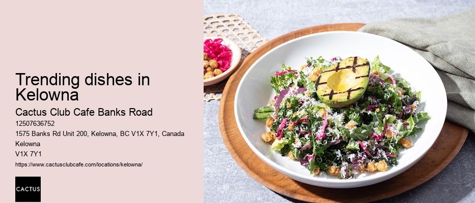Kelowna restaurant with premium dining