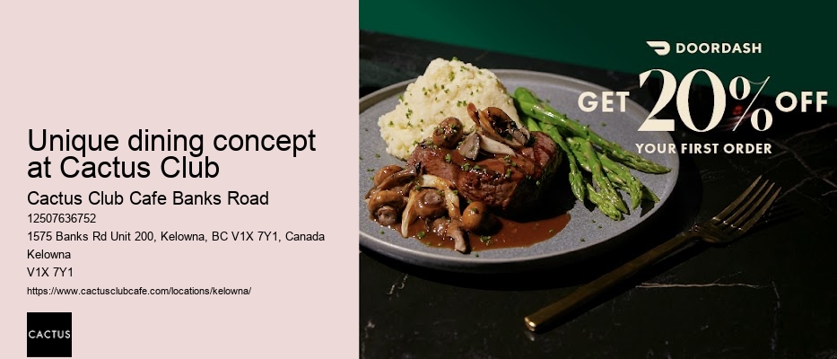 Kelowna restaurant with locally inspired dishes