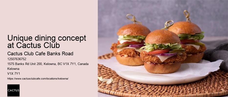 Cactus Club Cafe Banks Road chef