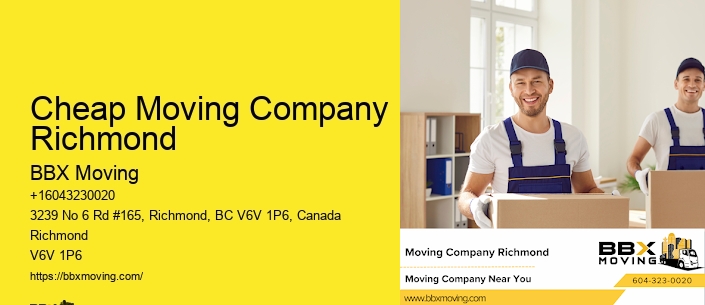 Cheap Moving Company Richmond