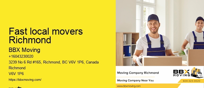 Fast local movers Richmond