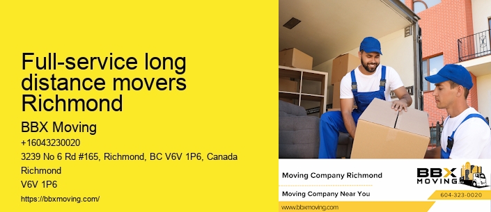 Full-service long distance movers Richmond