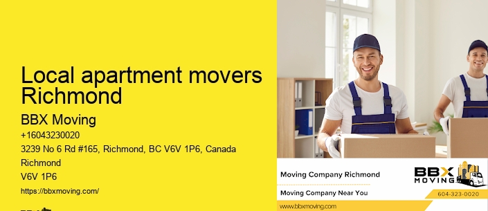 Local apartment movers Richmond