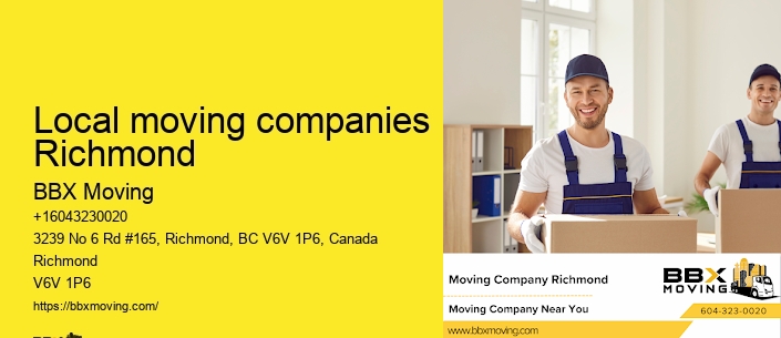 Local moving companies Richmond