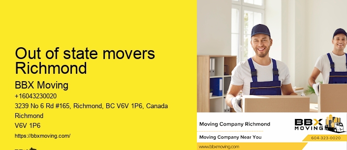 Out of state movers Richmond