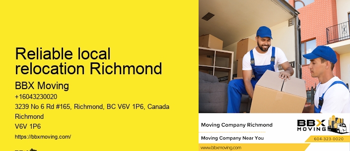 Reliable local relocation Richmond