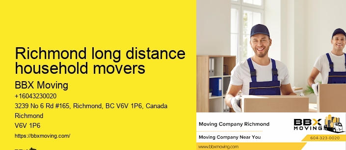 Richmond long distance household movers
