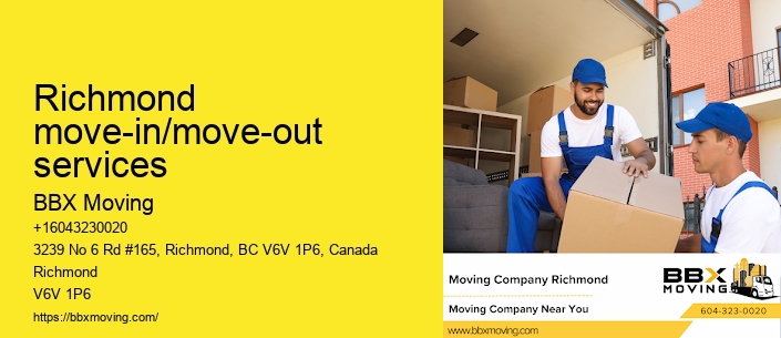 Richmond move-in/move-out services