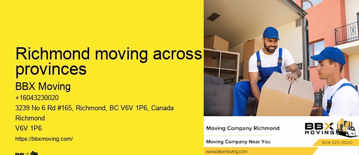 Richmond moving across provinces
