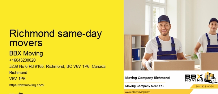 Richmond same-day movers
