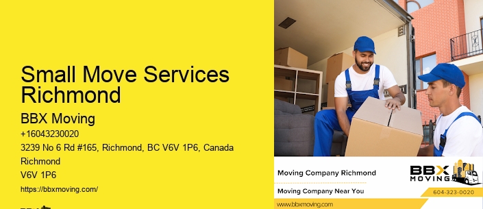 Small Move Services Richmond