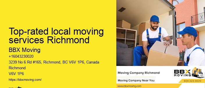 Top-rated local moving services Richmond