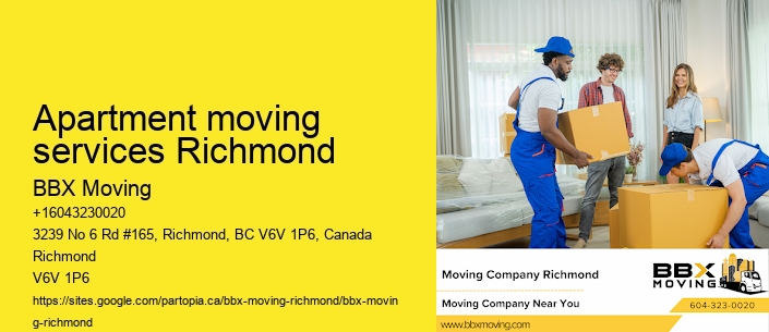 Apartment moving services Richmond