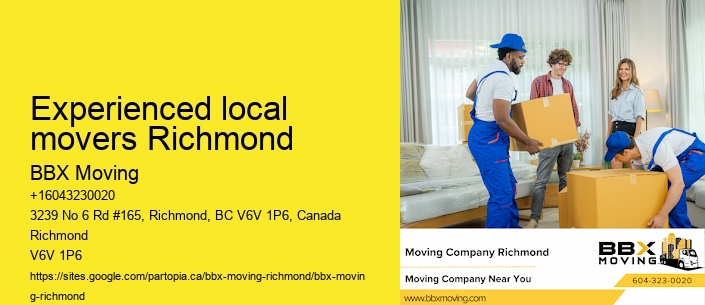 Experienced local movers Richmond