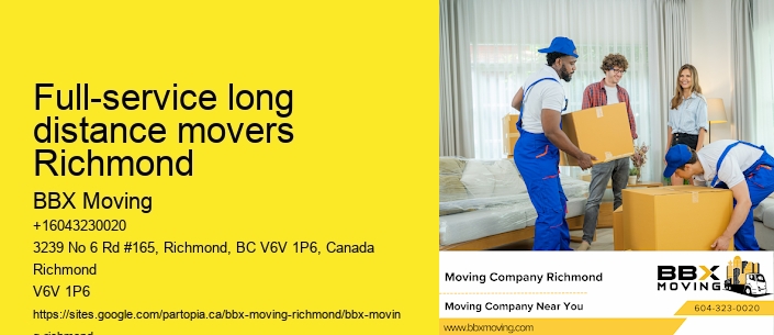 Full-service long distance movers Richmond