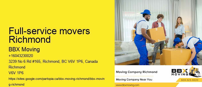 Full-service movers Richmond