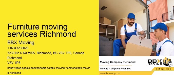 Furniture moving services Richmond
