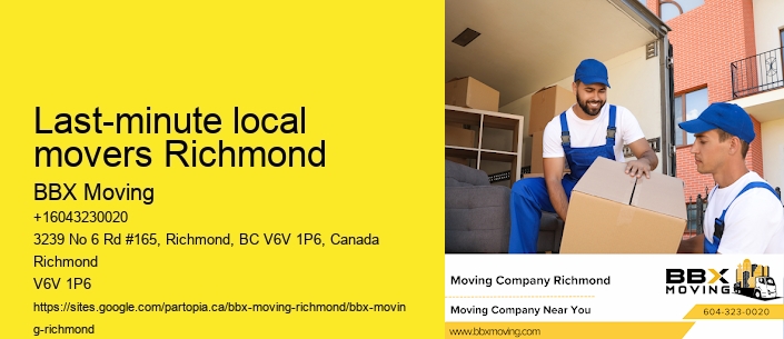 Last-minute local movers Richmond