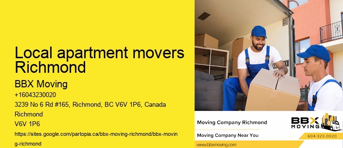 Local apartment movers Richmond