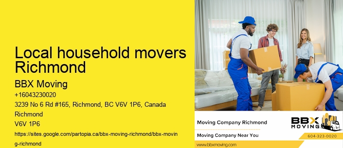 Local household movers Richmond