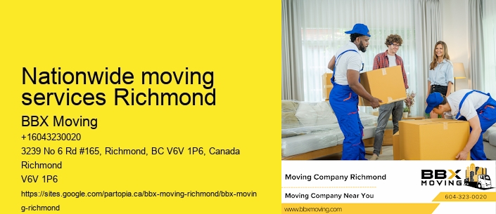 Nationwide moving services Richmond