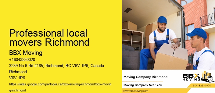 Professional local movers Richmond