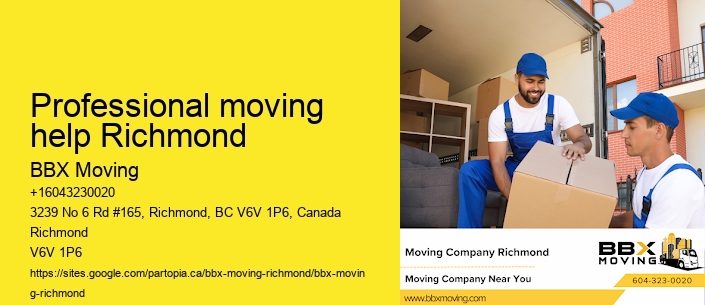 Professional moving help Richmond