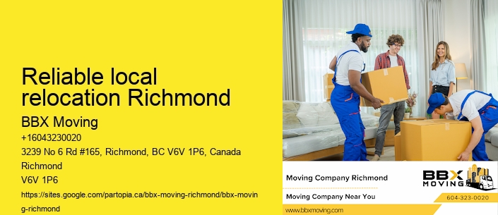 Reliable local relocation Richmond