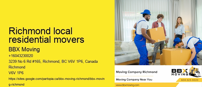 Richmond local residential movers