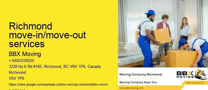 Richmond move-in/move-out services